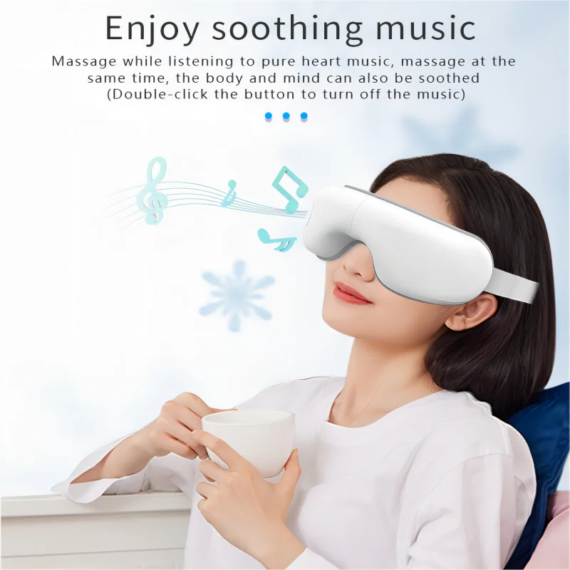 VIMYSHOW Bluetooth Eye Massager – Heat, Vibration & Music Relaxation Mask