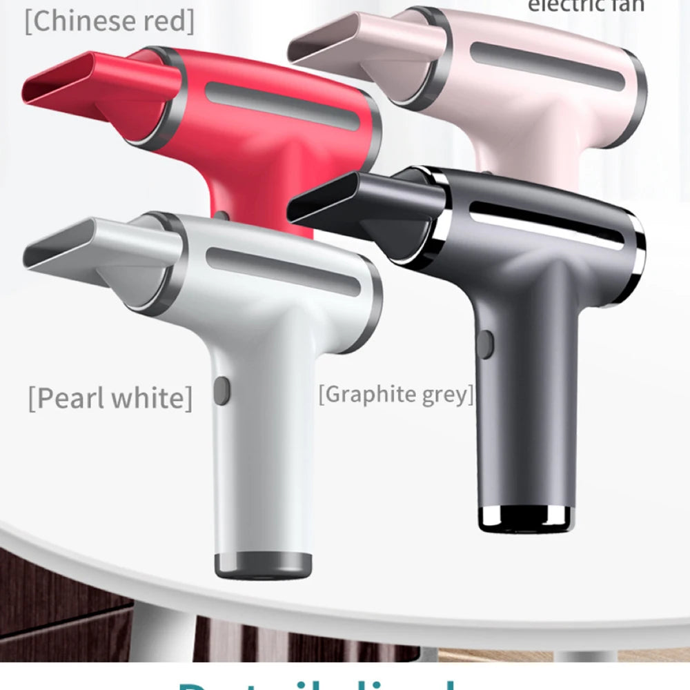 PDQ Wireless Ionic Hair Dryer – 4-Speed Portable Air Blower Kit