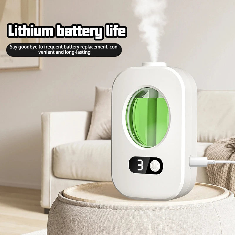 ZAOXI Smart Aromatherapy Diffuser – USB-C Rechargeable, Nano Atomization, Wall or Desk Mount