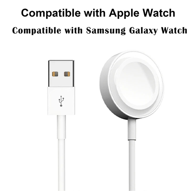 Universal Wireless Watch Charger for Apple Watch & Samsung Galaxy Watch