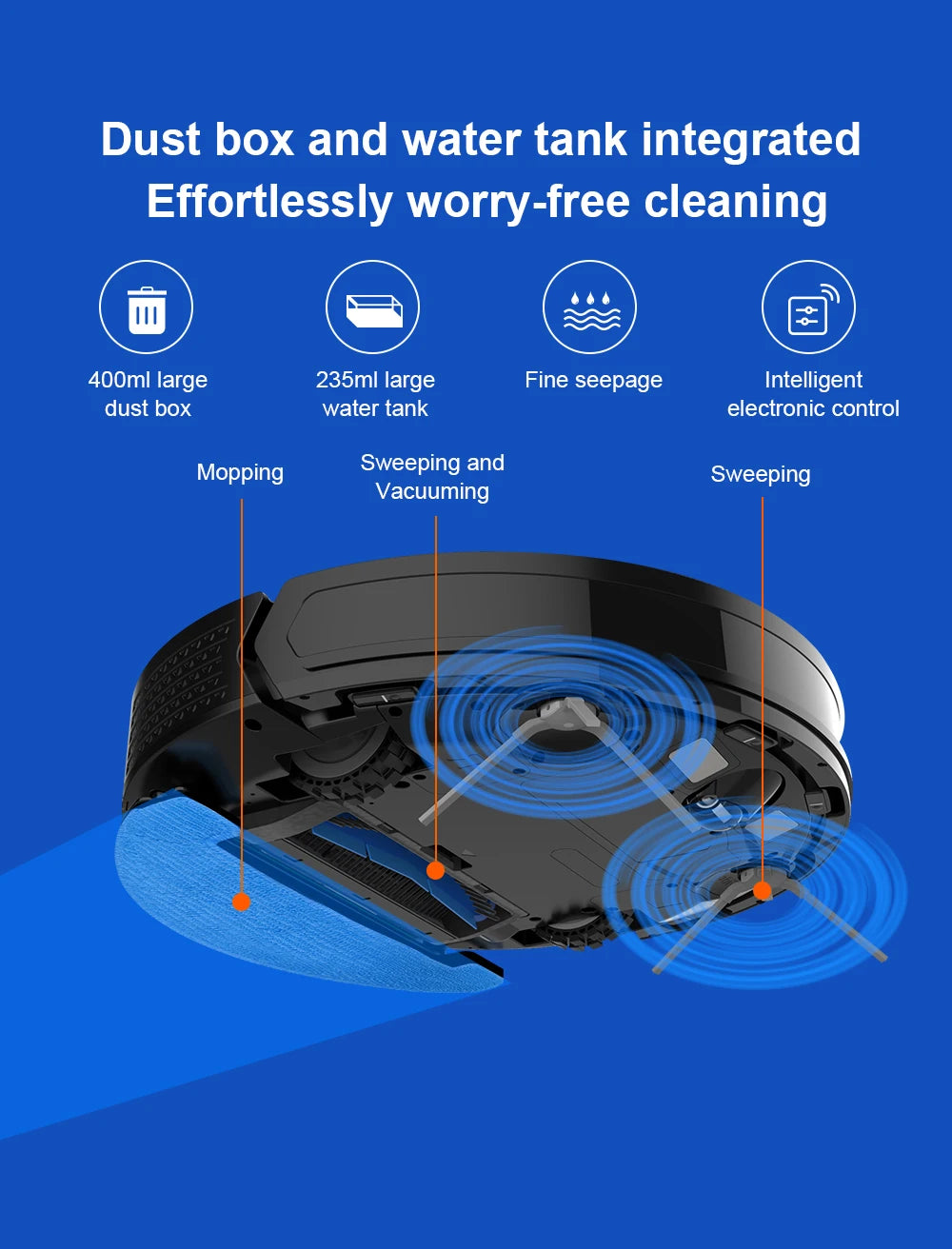Liectroux X6 Smart Robot Vacuum Cleaner – Laser LiDAR, Y-Shape Mopping, 6500Pa Suction