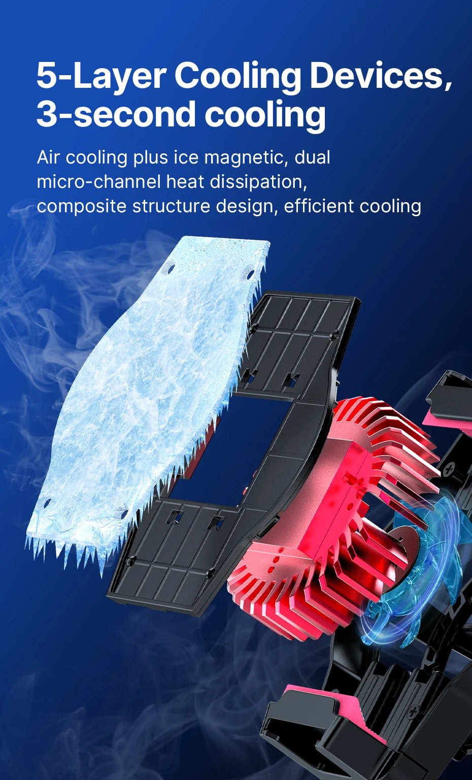 SK-06 Livestream Phone Clip with Cooling Radiator – Mobile Streaming Heat Control