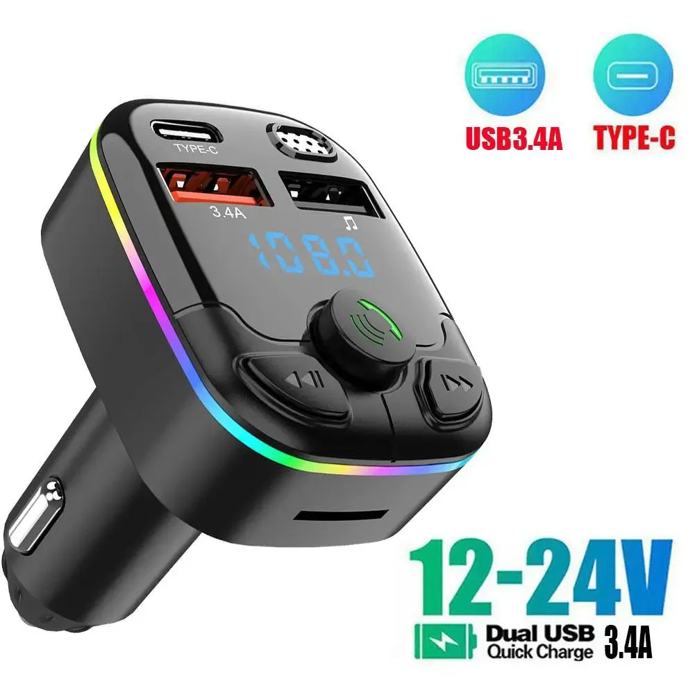 Car Bluetooth 5.0 FM Transmitter / MP3 Player