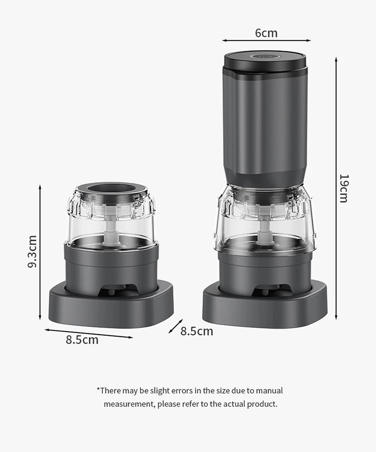 BALASHOV Electric Spice Grinder – Rechargeable Multi-Compartment Grinder with Ceramic Core