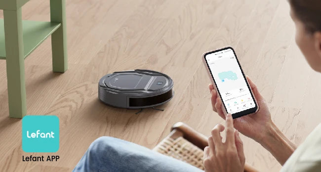 Lefant M210 Pro Robot Vacuum Cleaner – 2200Pa Suction, App & Alexa Control, Slim Design