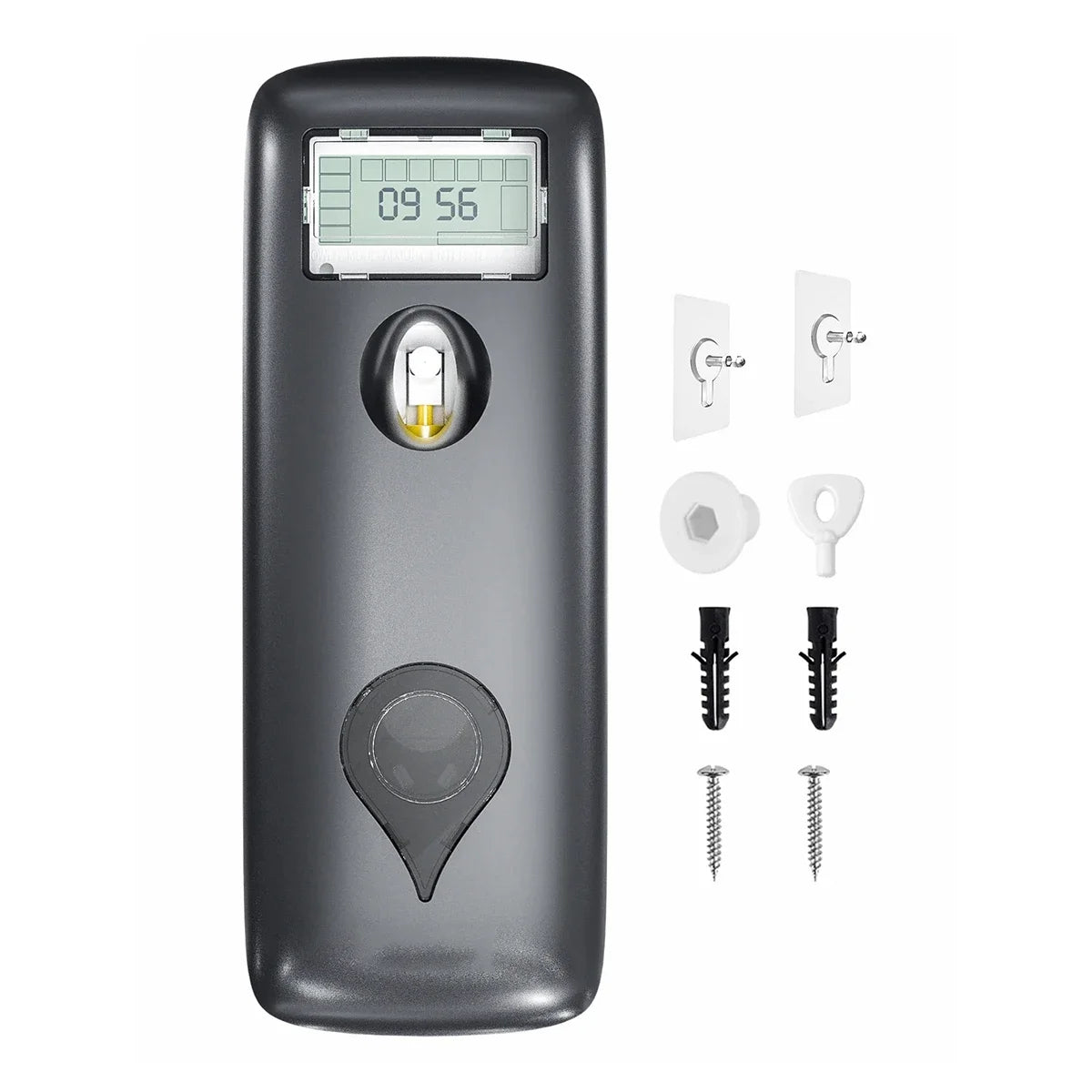 CDWK Automatic Liquid Air Freshener Dispenser – 300ml, No-Drill Wall Mount, LCD Timer