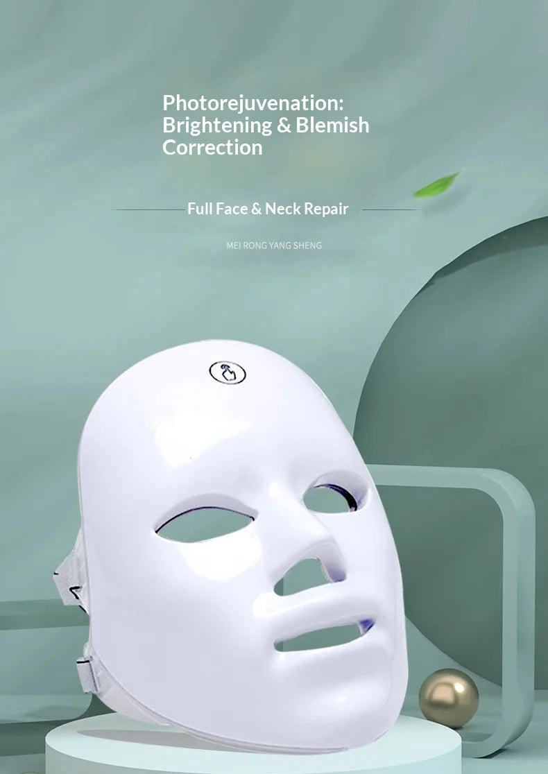 7-Color LED Light Therapy Face Mask – Lifting, Whitening & Anti-Wrinkle Care
