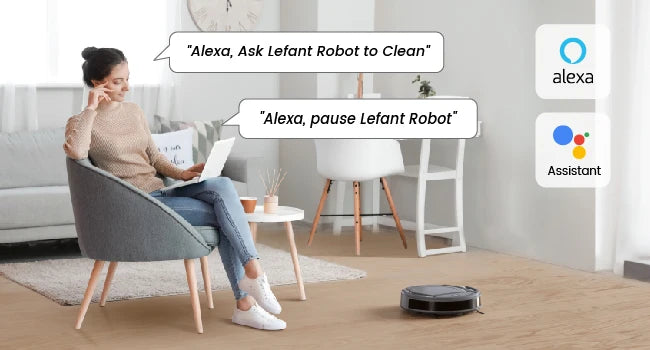 Lefant M210 Pro Robot Vacuum Cleaner – 2200Pa Suction, App & Alexa Control, Slim Design