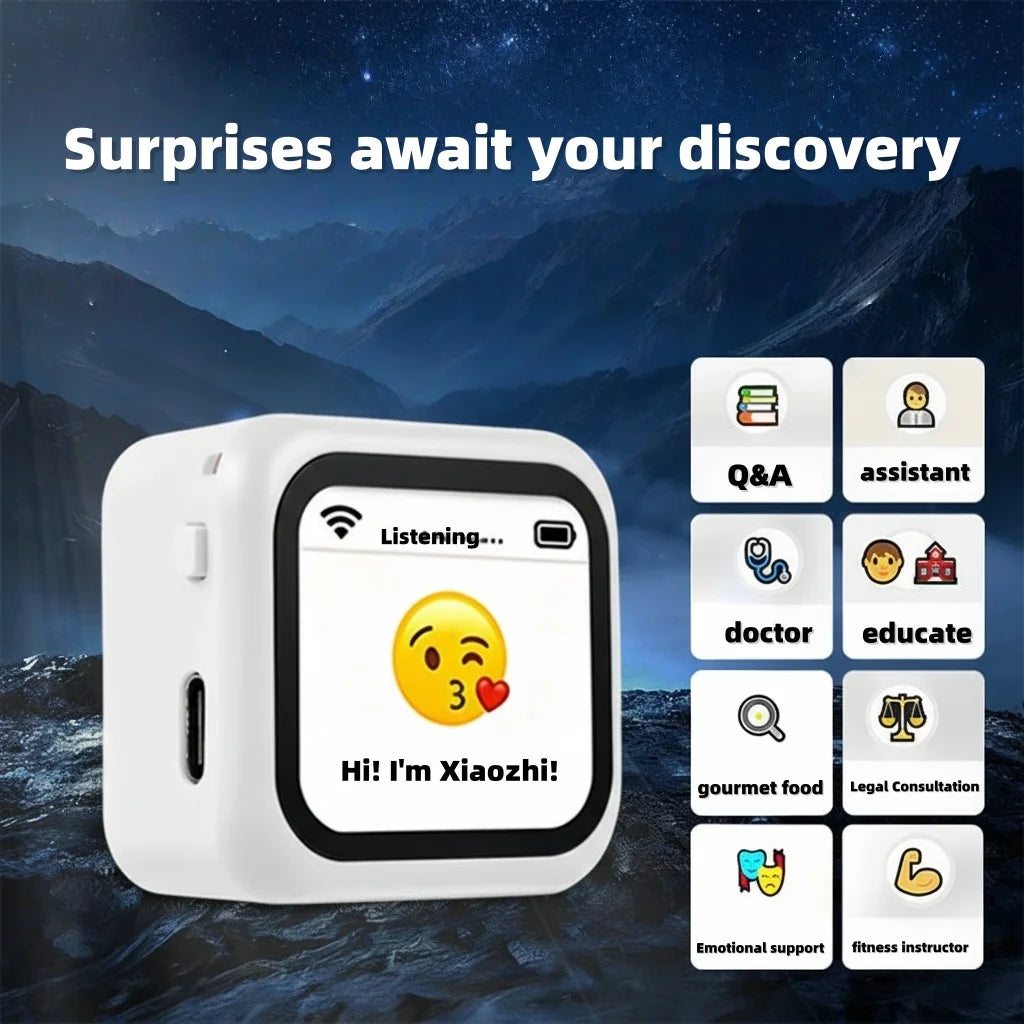 ZN-AI Xiaozhi Smart AI Voice Robot – WiFi Intelligent Interaction Desktop Assistant (Multi-Language)