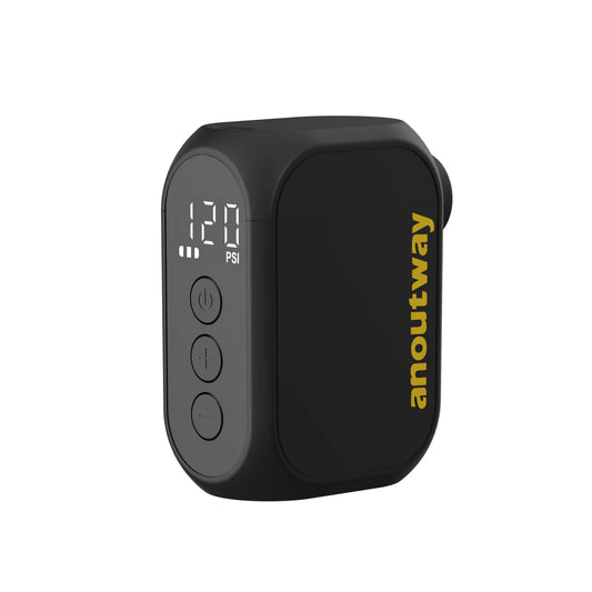 Anoutway AT1 Pro Mini Electric Bike Tire Inflator 120PSI Cordless Pump with Digital Display & Type-C Fast Charging