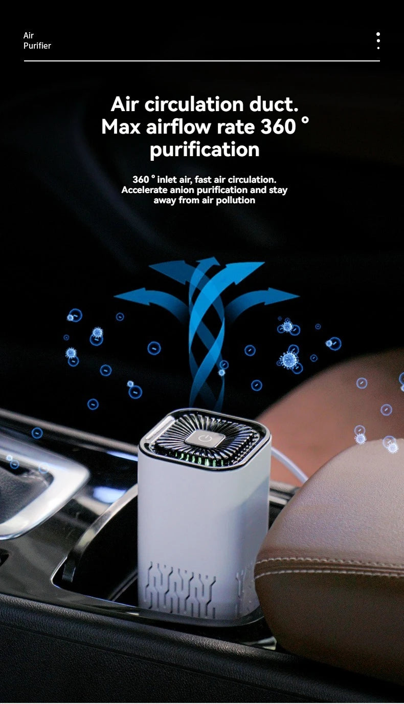 KUALOOL Compact Air Purifier – Portable Deodorizer for Car & Small Spaces