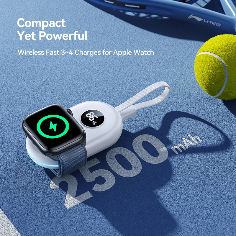Mini Power Bank for Apple Watch – USB-C Wireless iWatch Charger (JR-W09)