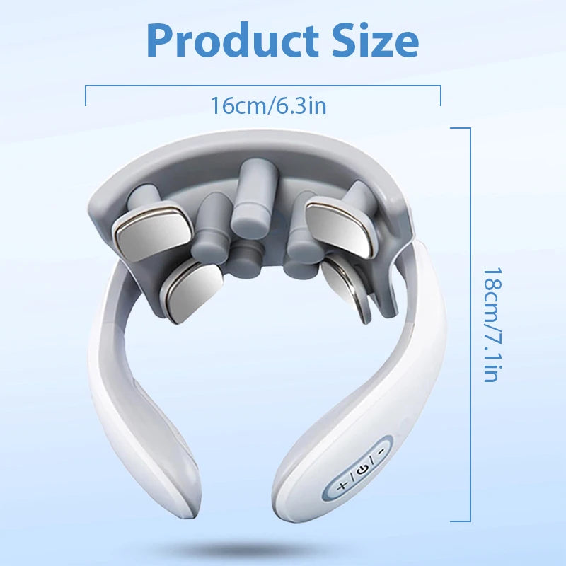 KEMOKO TENS Pulse Neck Massager – Heated Cervical & Shoulder Relaxation