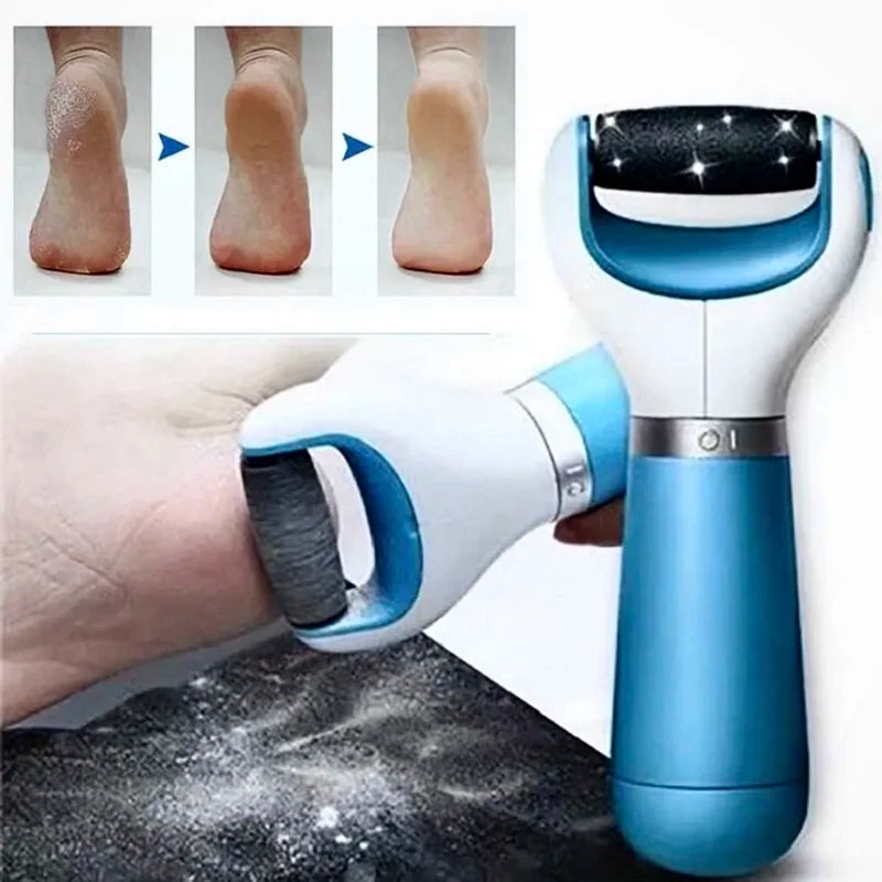 Electric Foot Care Tool for Heels – Portable Dead Skin & Callus Remover (Pink / Blue)