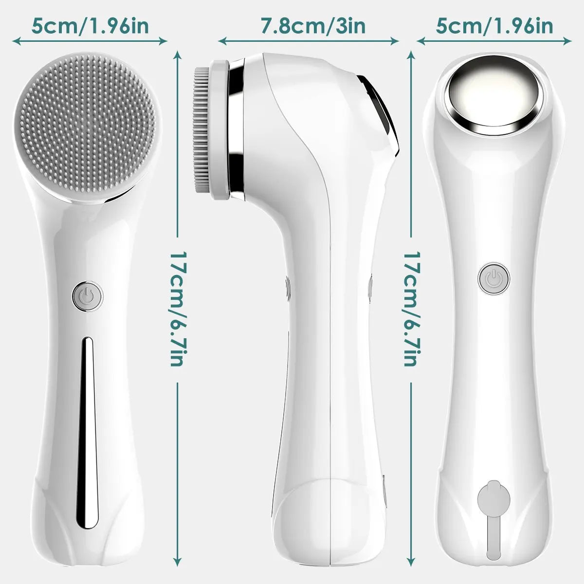IPX7 Waterproof Facial Cleansing Brush – USB Rechargeable Deep Clean Device