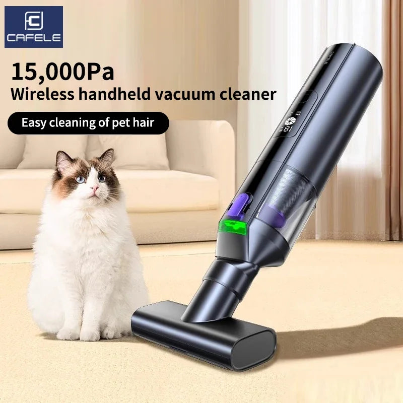 cafele CX06 4-in-1 Cordless Car Vacuum Cleaner – 18000Pa Brushless, Air Pump & Wind Blower