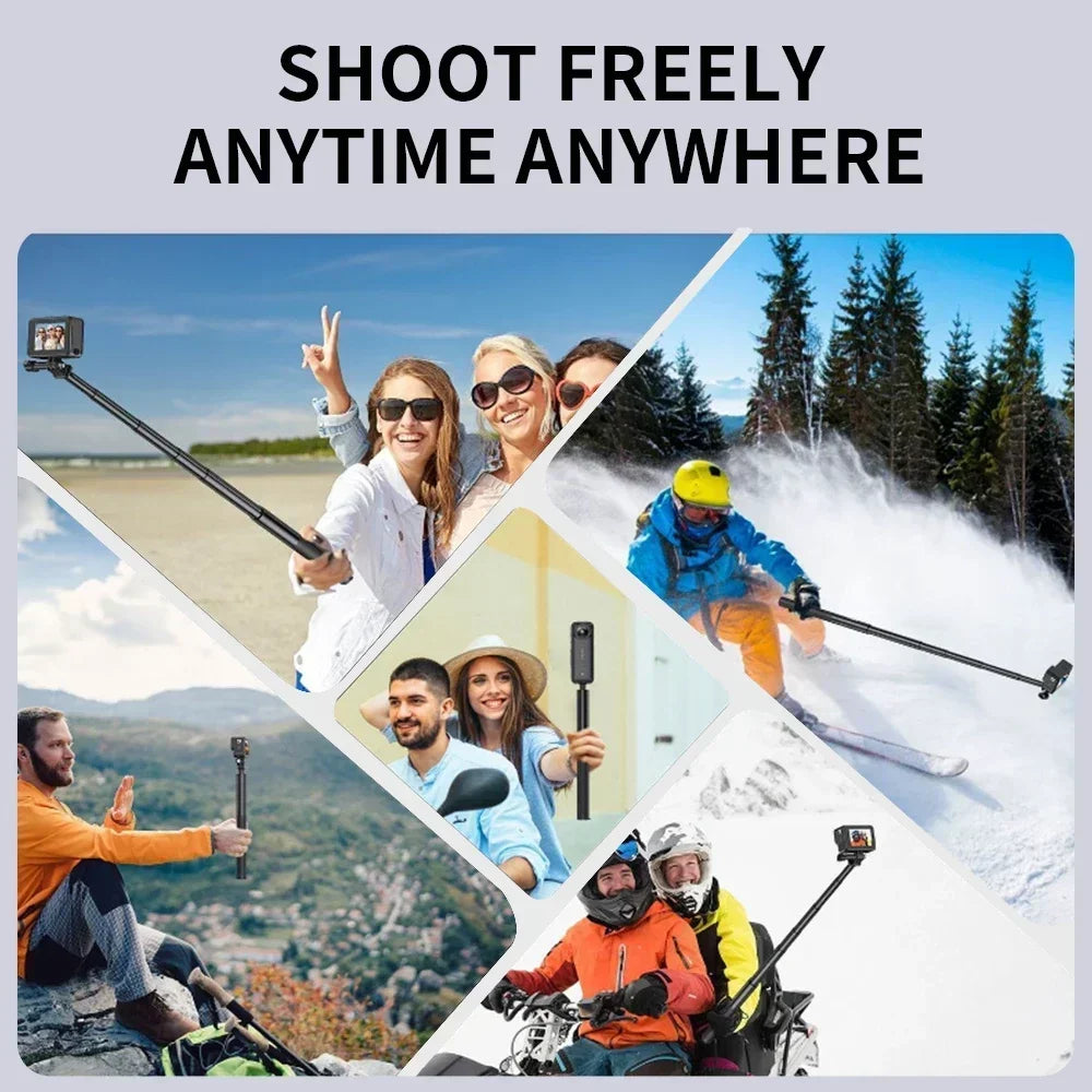 Professional Invisible Selfie Stick Tripod for Insta360 X5/X4/X3 & Action Cameras