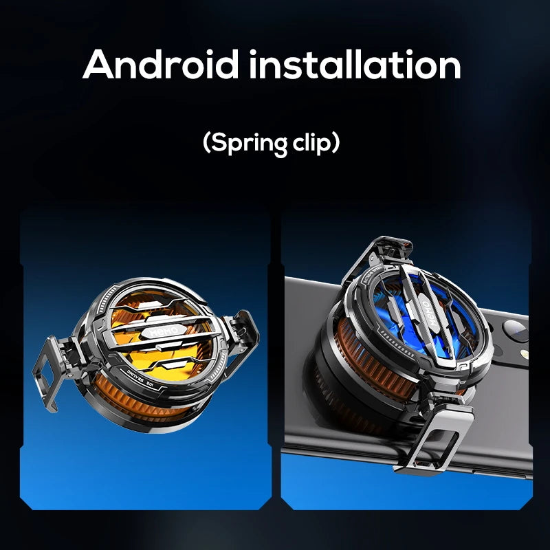 Universal Phone Cooler with Battery | Magnetic & Clip Cooling Fan for Gaming