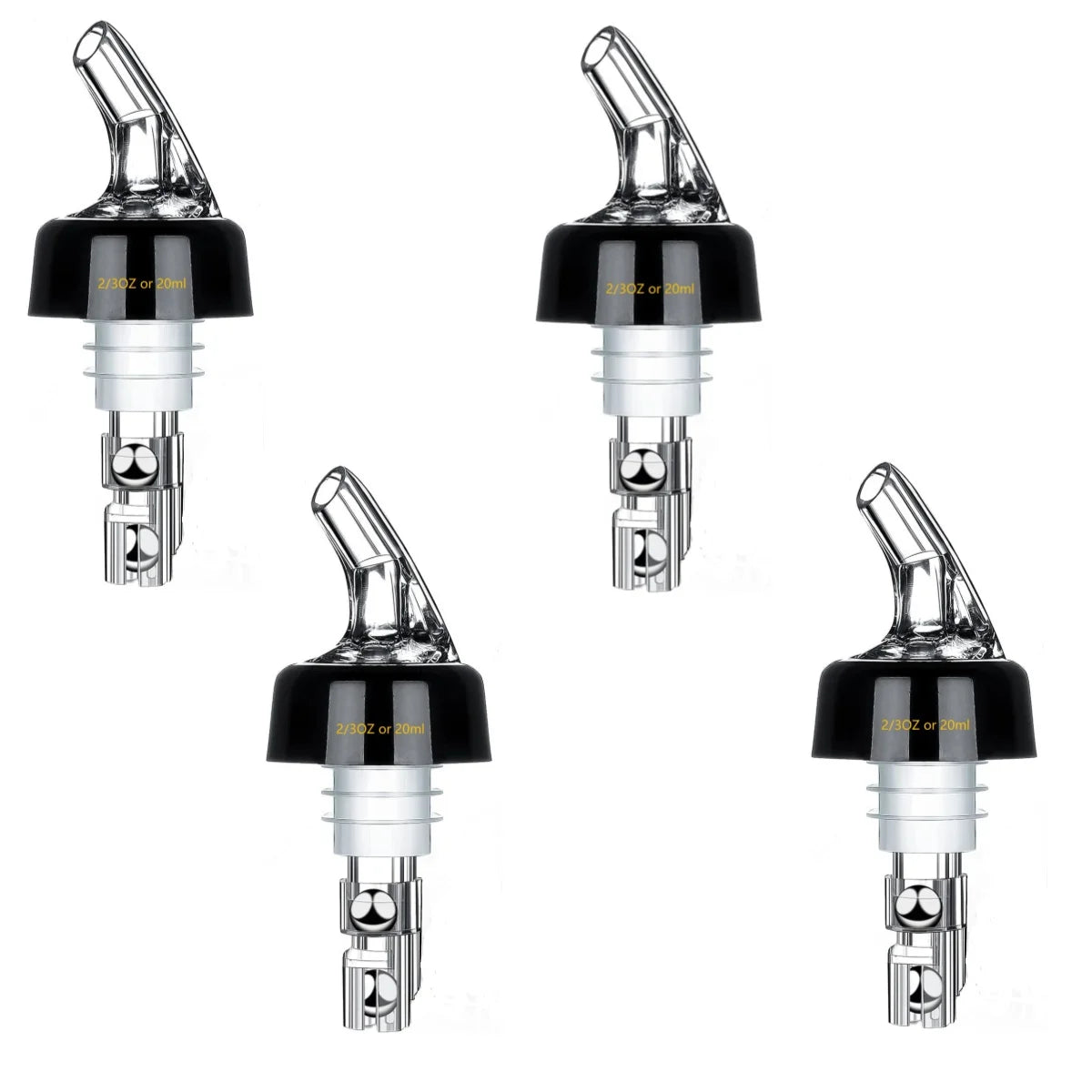 Viski Automatic Measure Liquor Pourer – Spill-Free Bottle Pourer & Wine Stopper