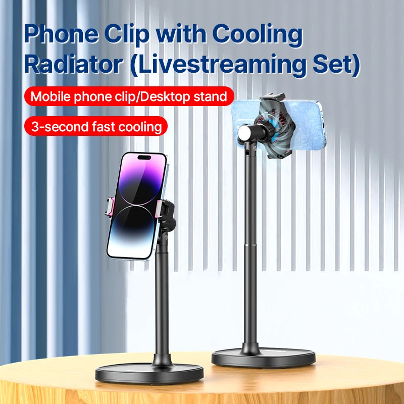 K-06 Livestreaming Phone Clip with Cooling Radiator – Smartphone Heat Control