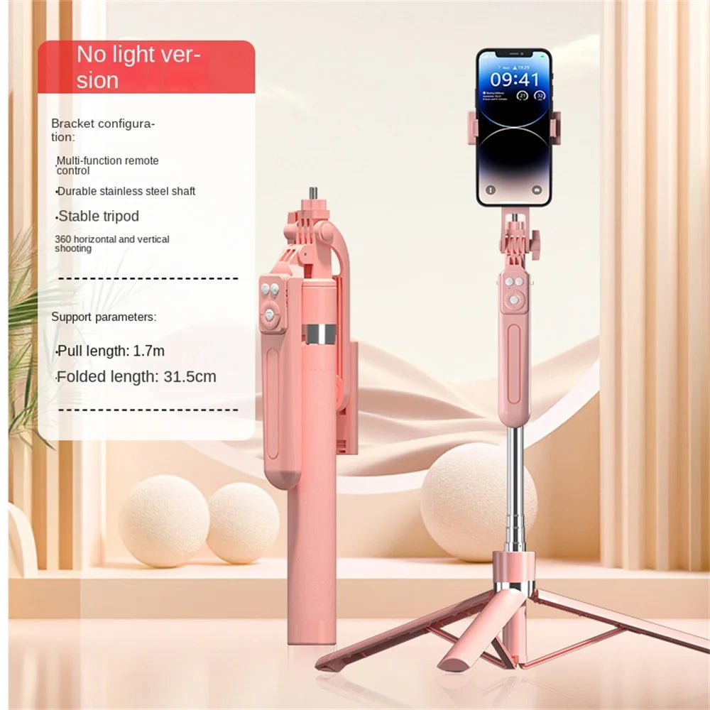 Bluetooth Selfie Stick Tripod 170cm – Lightweight Travel Stand for Phones & Cameras
