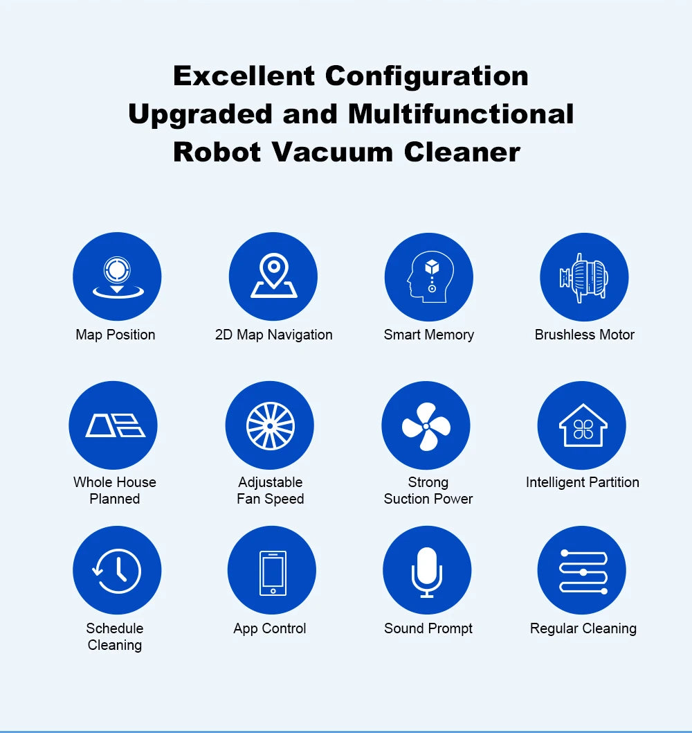 Liectroux N7S-U Smart Robot Vacuum Cleaner – Wet & Dry Mop, HEPA Filter, Alexa Ready