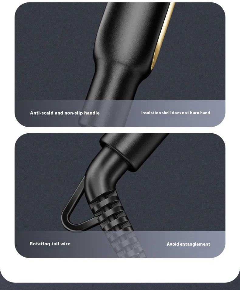 Portable Mini Hair Straightener & Curler – Lightweight Flat Iron with Auto Shut-Off