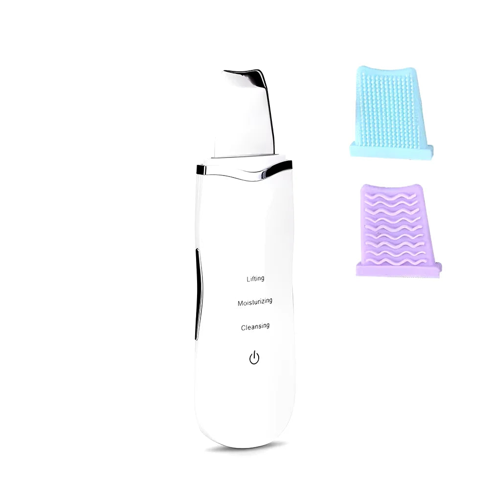 Voguish Ultrasonic Skin Scrubber – Vibration Facial Spatula Blackhead Remover