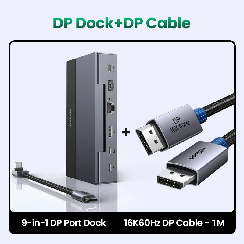 9-in-1 Steam Deck Docking Station – 4K@60Hz HDMI, 10Gbps USB-C, 100W PD Stand