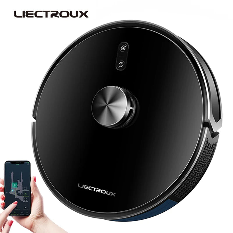Liectroux X6 Smart Robot Vacuum Cleaner – Laser LiDAR, Y-Shape Mopping, 6500Pa Suction
