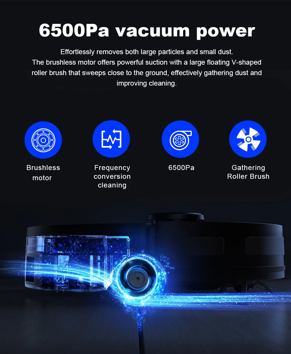 Liectroux T9 Robot Vacuum & Mop – 6500Pa LiDAR Mapping, Self-Empty Station, Dual-Band WiFi