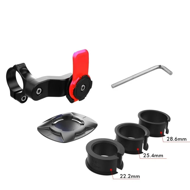 Universal Bike & Motorcycle Phone Mount – 360° Rotation, Shock Absorber