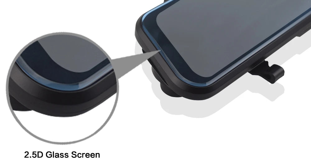 10″ 4K Rearview Mirror Dash Cam with WiFi & GPS – Front 4K + Rear 1080P Streaming DVR