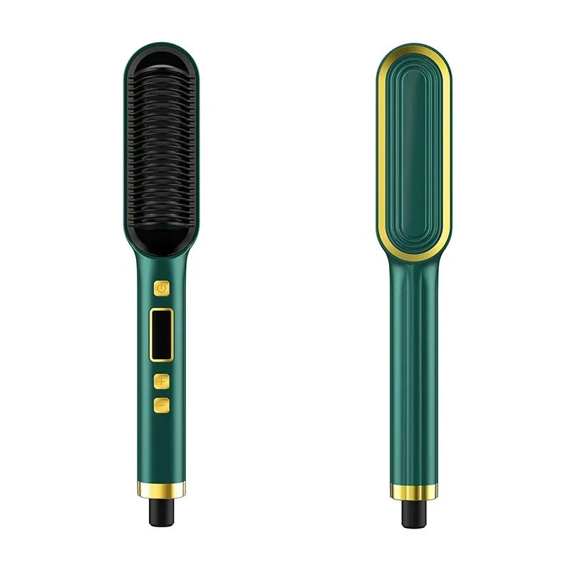 Thermostatic Hair Straightener Comb – 3-Minute Fast Styling Ionic Hot Brush