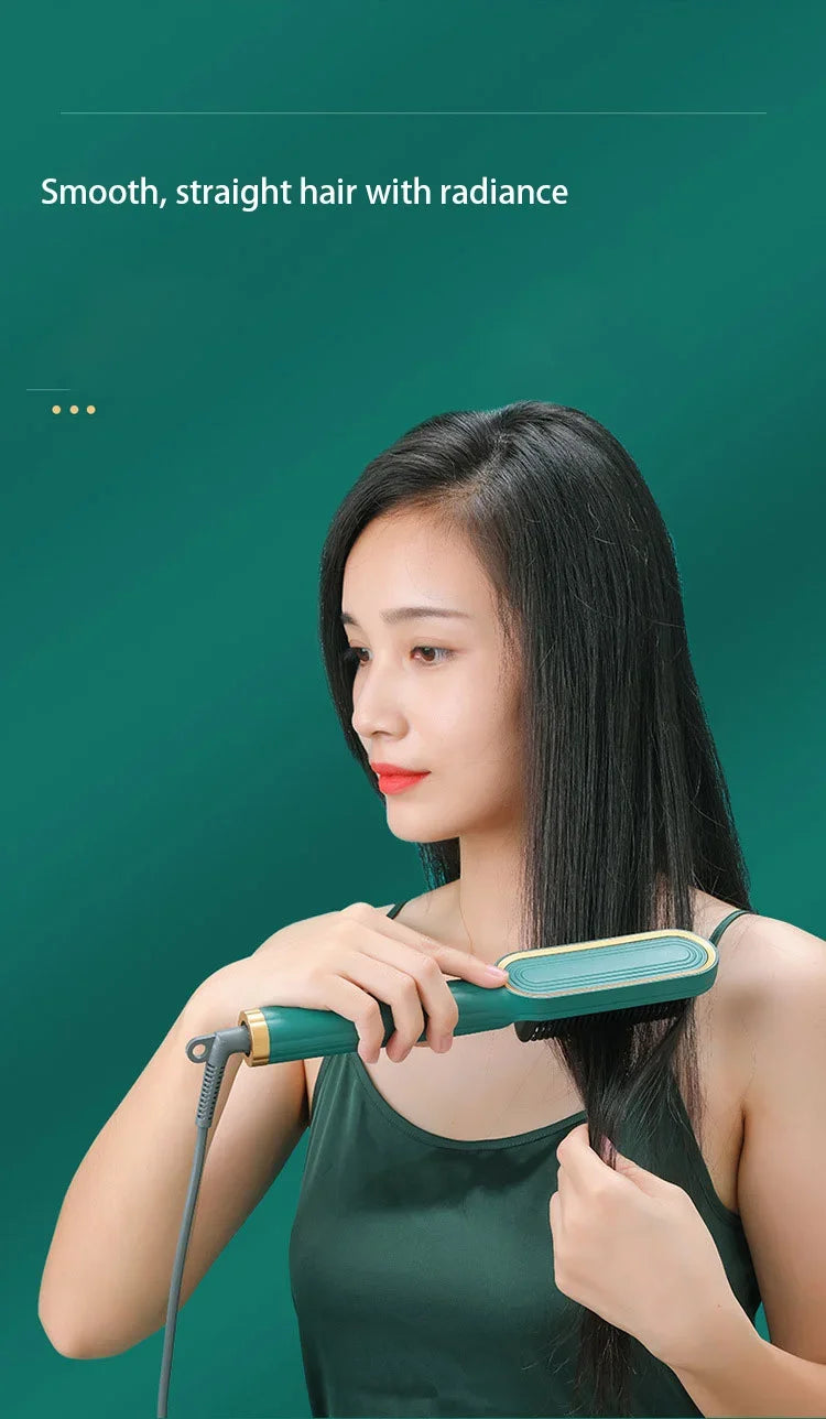 Thermostatic Hair Straightener Comb – 3-Minute Fast Styling Ionic Hot Brush