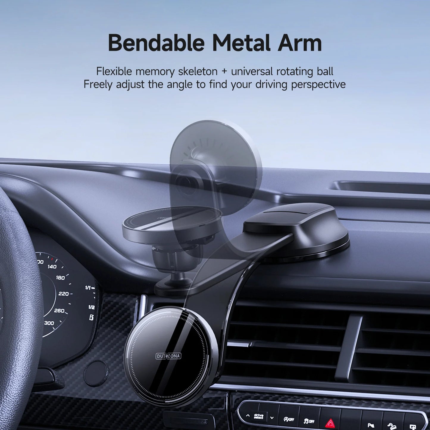 15W Magnetic Car Charger with Type-C Cable for iPhone