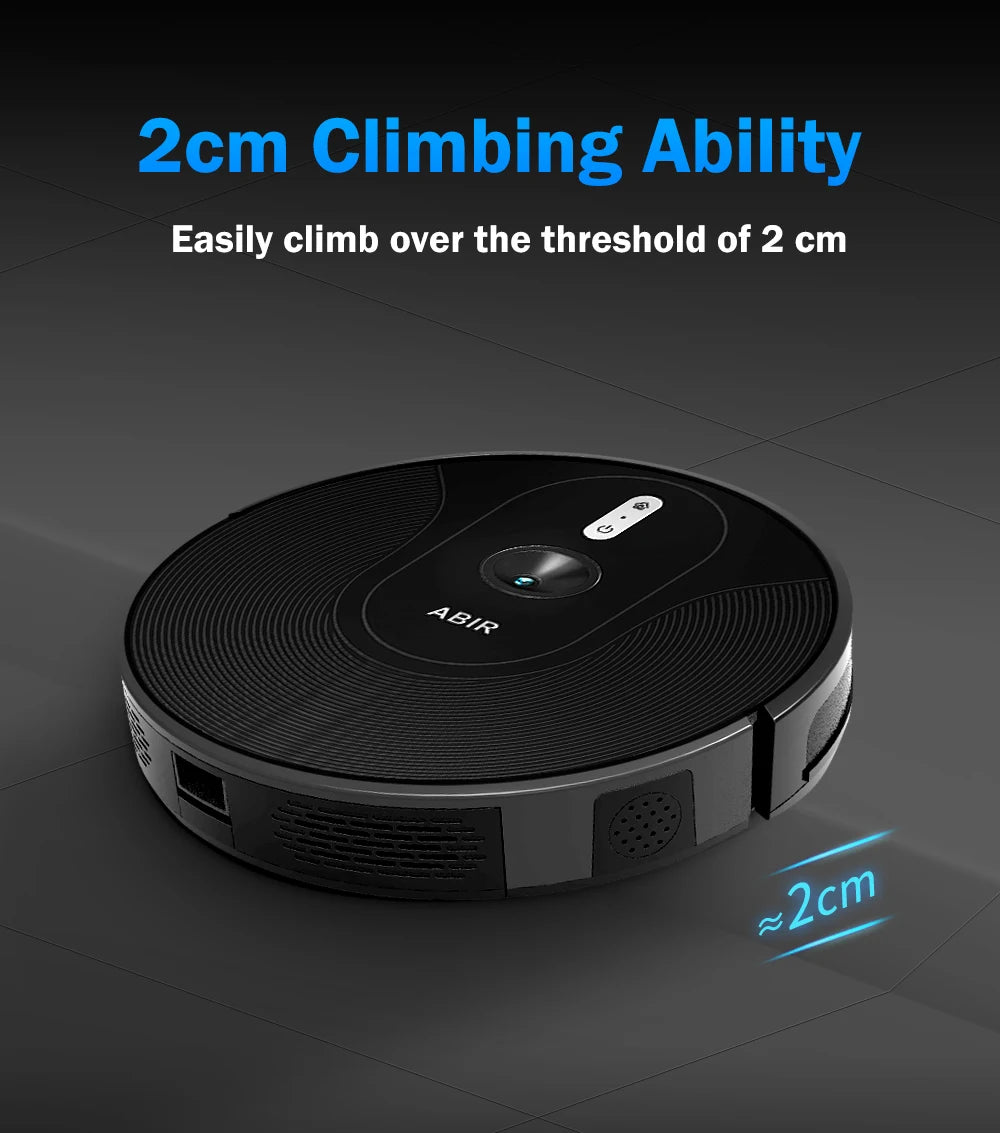 ABIR X6 Pro Robot Vacuum & Mop Combo – 6000Pa Power, Visual Mapping, Voice Control
