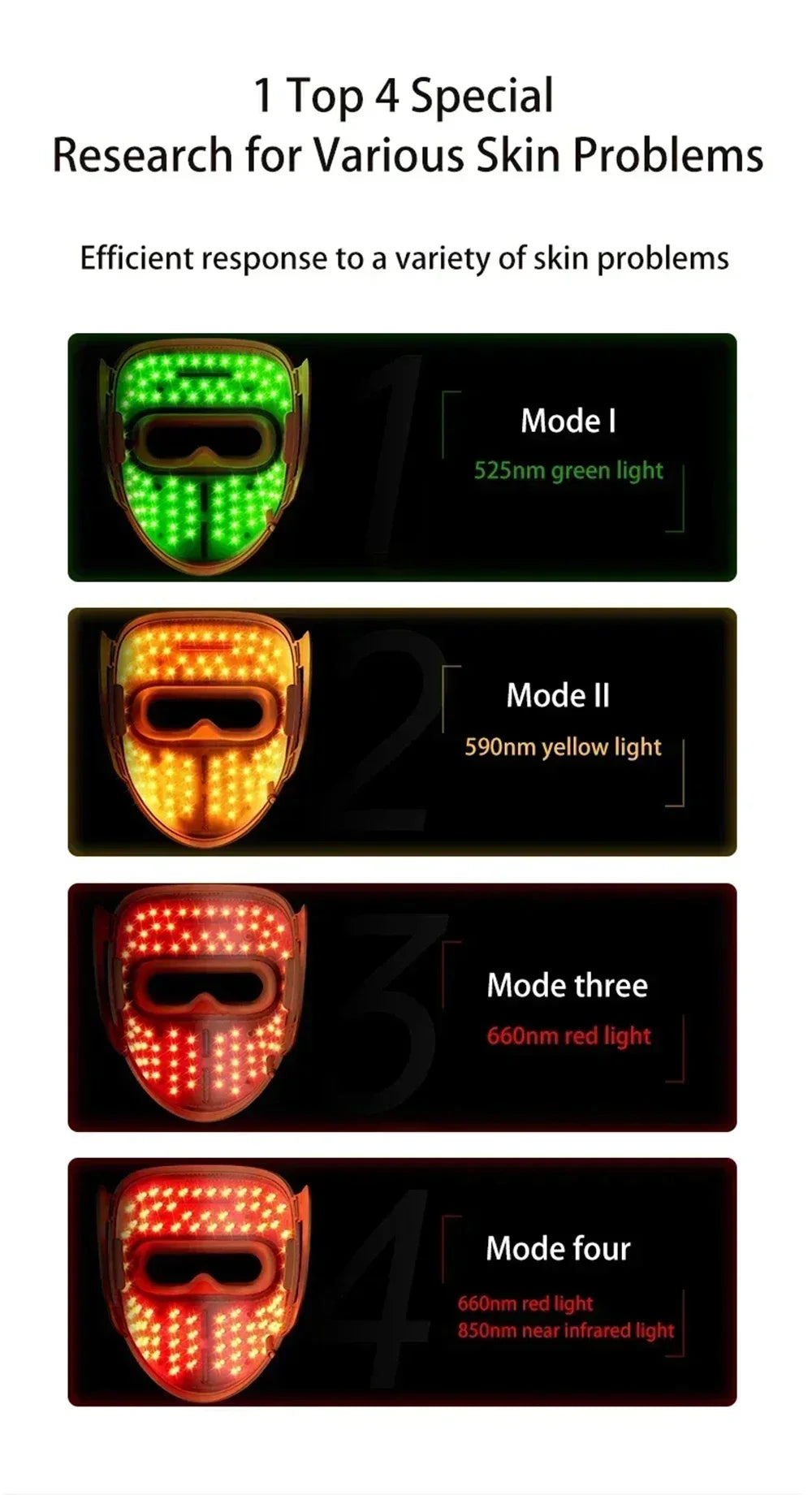 3D Silicone LED Face Mask with Red & Near-Infrared Light – USB Rechargeable Skincare Beauty Device