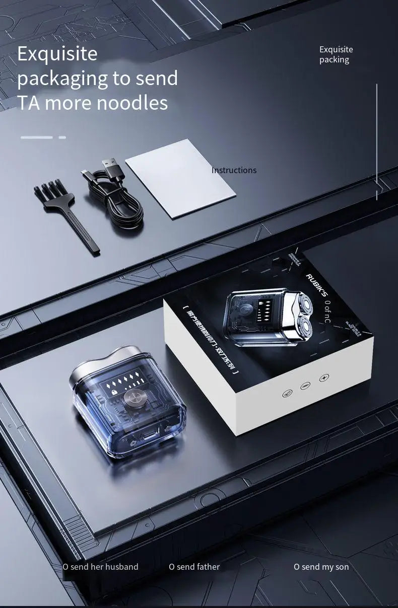 DUTRIEUX AMT1000 Rotary Electric Shaver – Waterproof Rechargeable Men’s Shaver