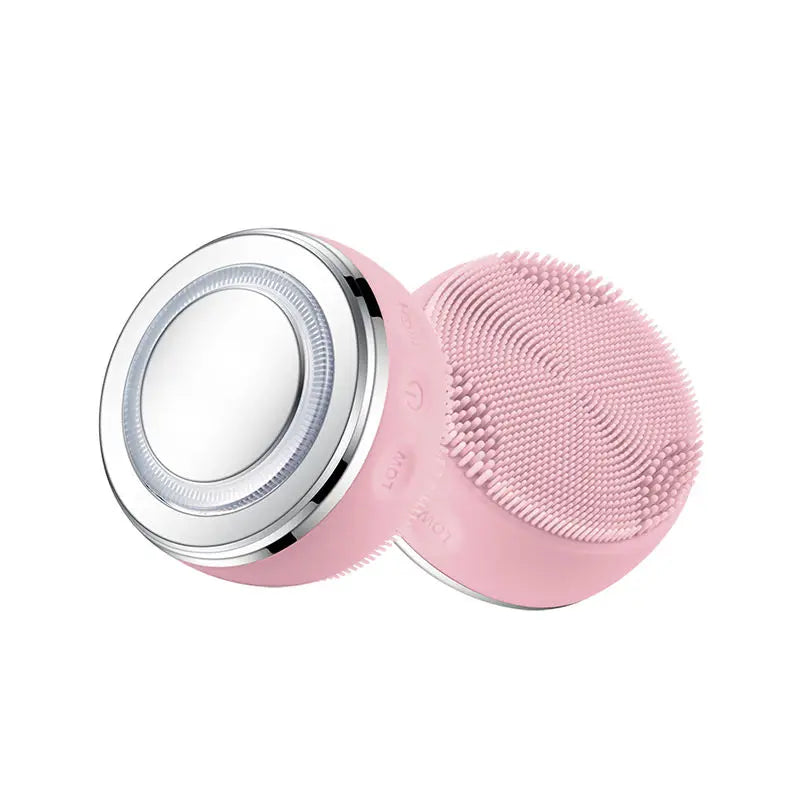 MIKO NICE 2-in-1 Ultrasonic Facial Cleanser – USB Rechargeable IPX7 Silicone Brush