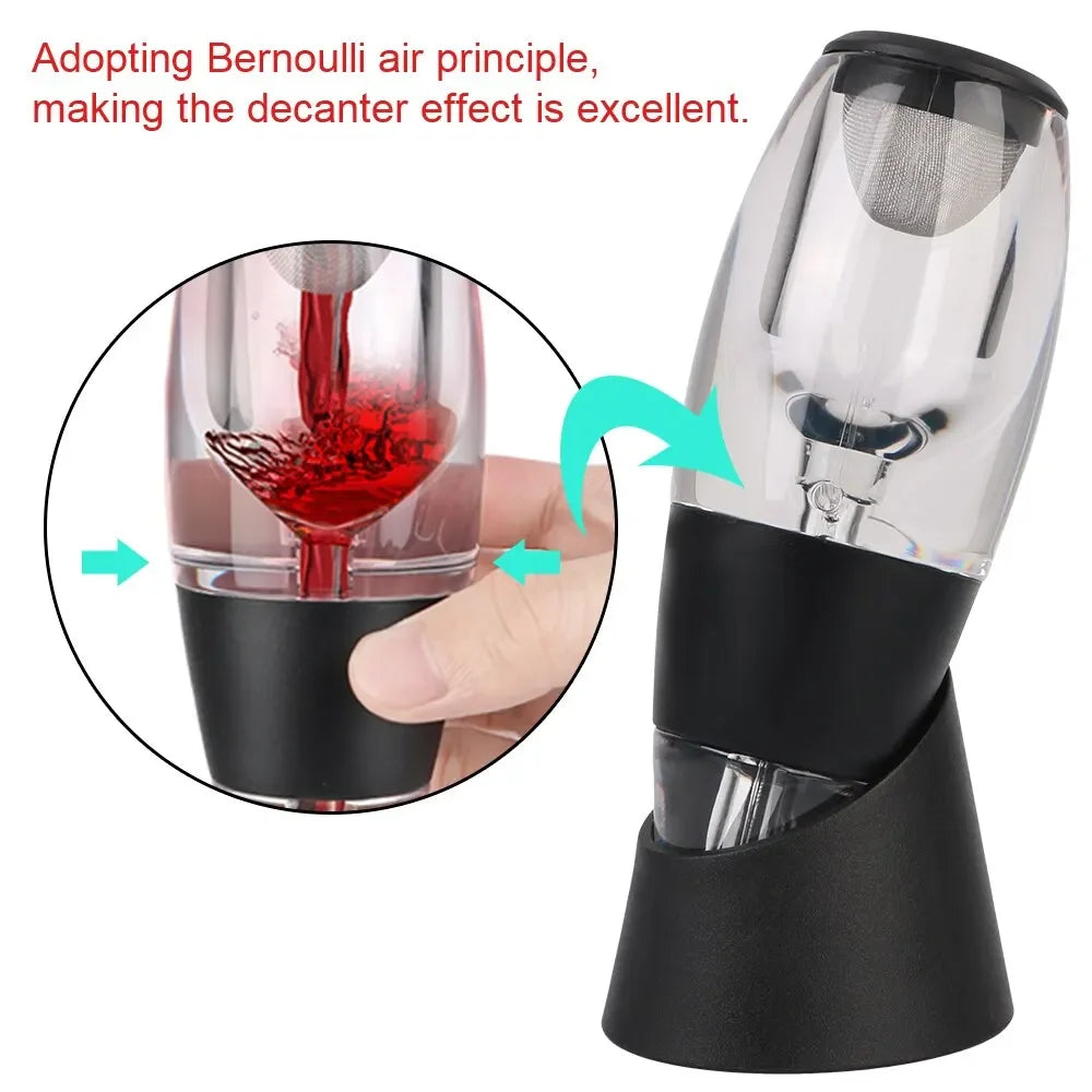 Upors Instant Wine Aerator Pourer – Compact Decanter Attachment for Red & White Wine