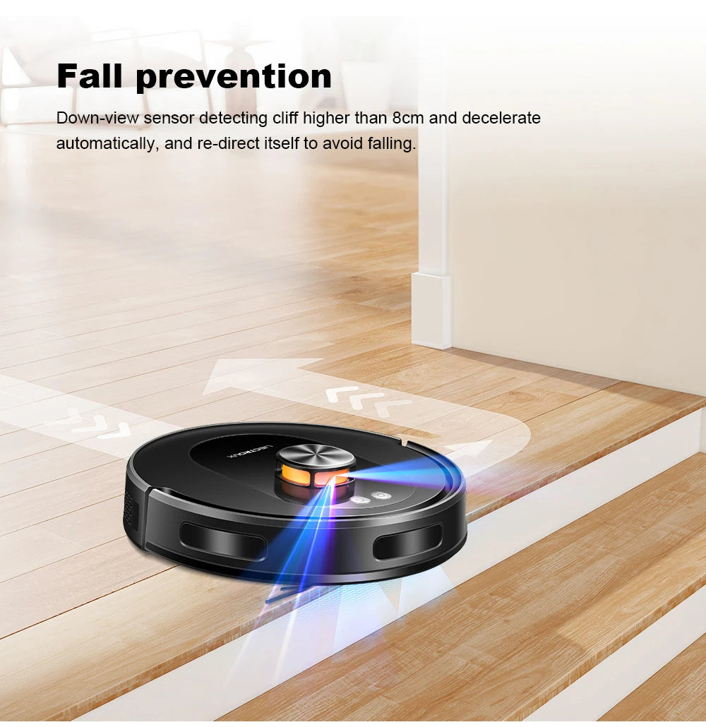 Liectroux T9 Robot Vacuum & Mop – 6500Pa LiDAR Mapping, Self-Empty Station, Dual-Band WiFi