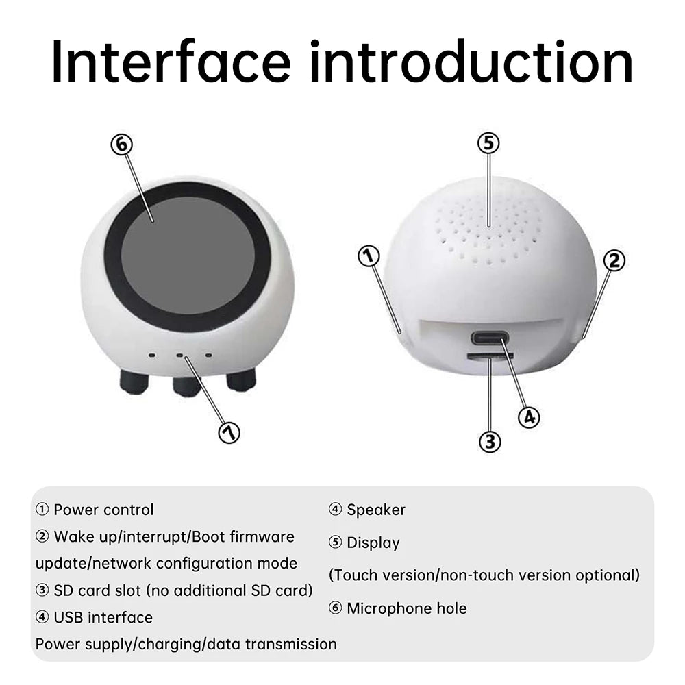 ESP32-S3 AI Voice Assistant Module – 1.28″ Screen, Weather Clock, Open-Source