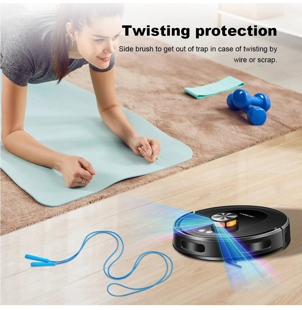 Liectroux T9 Robot Vacuum & Mop – 6500Pa LiDAR Mapping, Self-Empty Station, Dual-Band WiFi