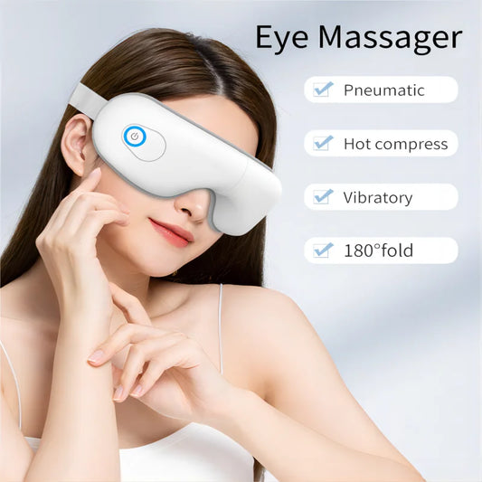 VIMYSHOW Bluetooth Eye Massager – Heat, Vibration & Music Relaxation Mask