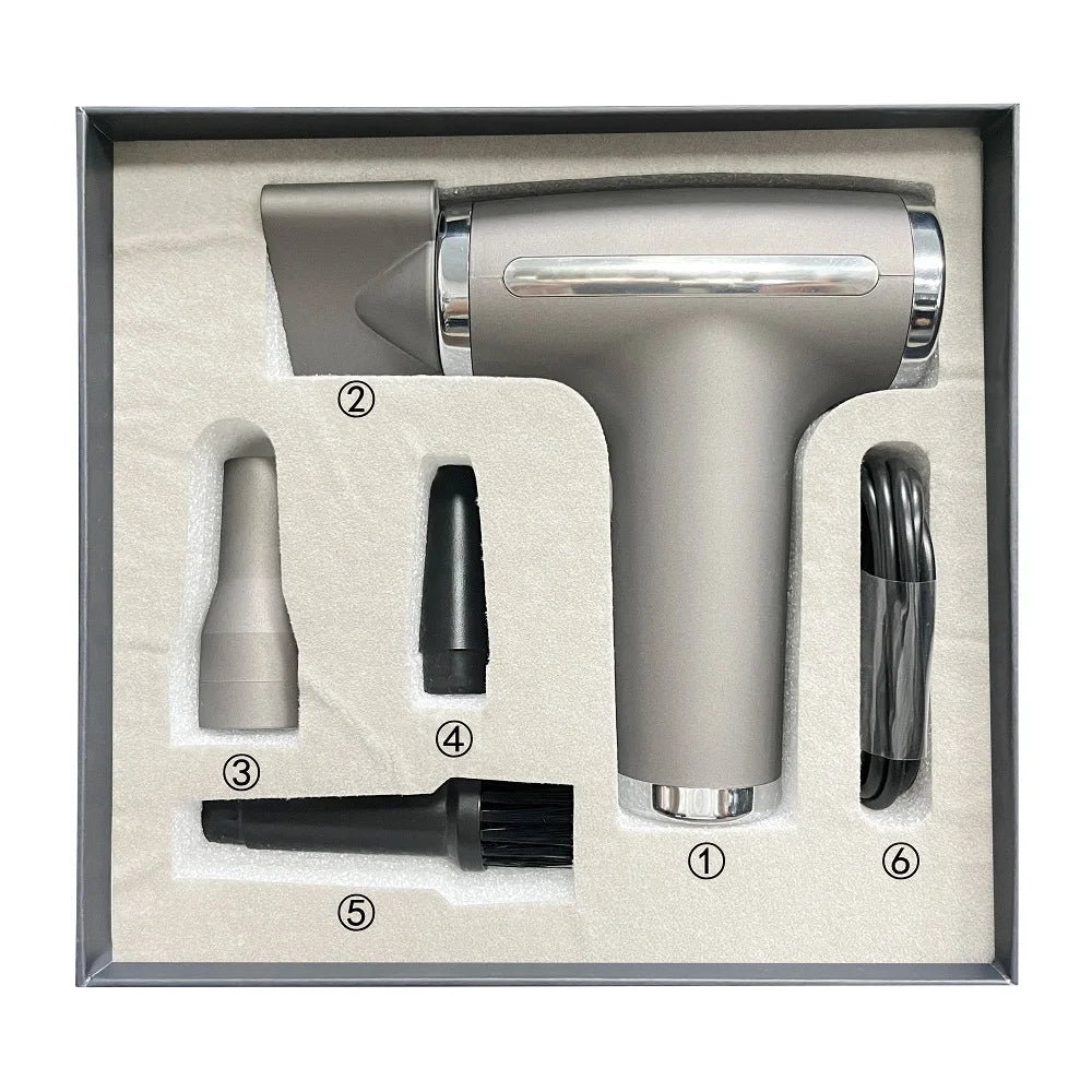 PDQ Wireless Ionic Hair Dryer – 4-Speed Portable Air Blower Kit