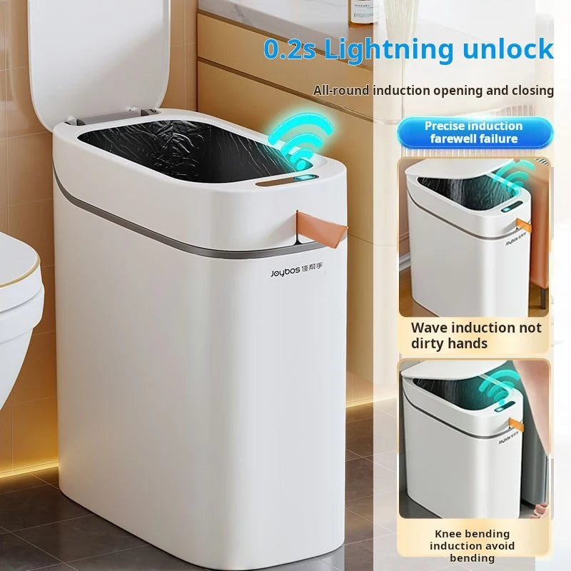 Smart Bag-Sucking Trash Can – Rechargeable Touchless Induction Waste Bin