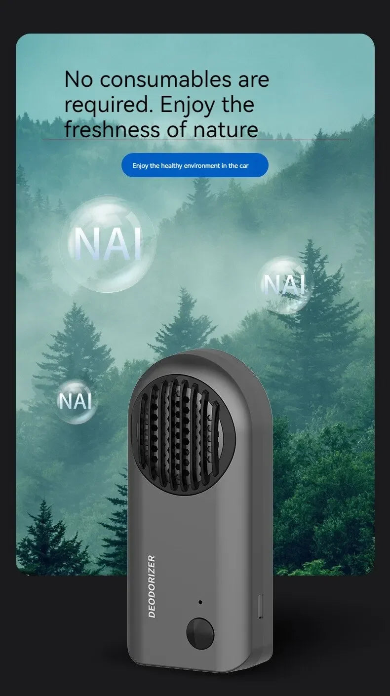 Electronic Refrigerator Odor Eliminator with Ozone Purifier – Mini Smart Air Cleaner for Home & Car (10W)