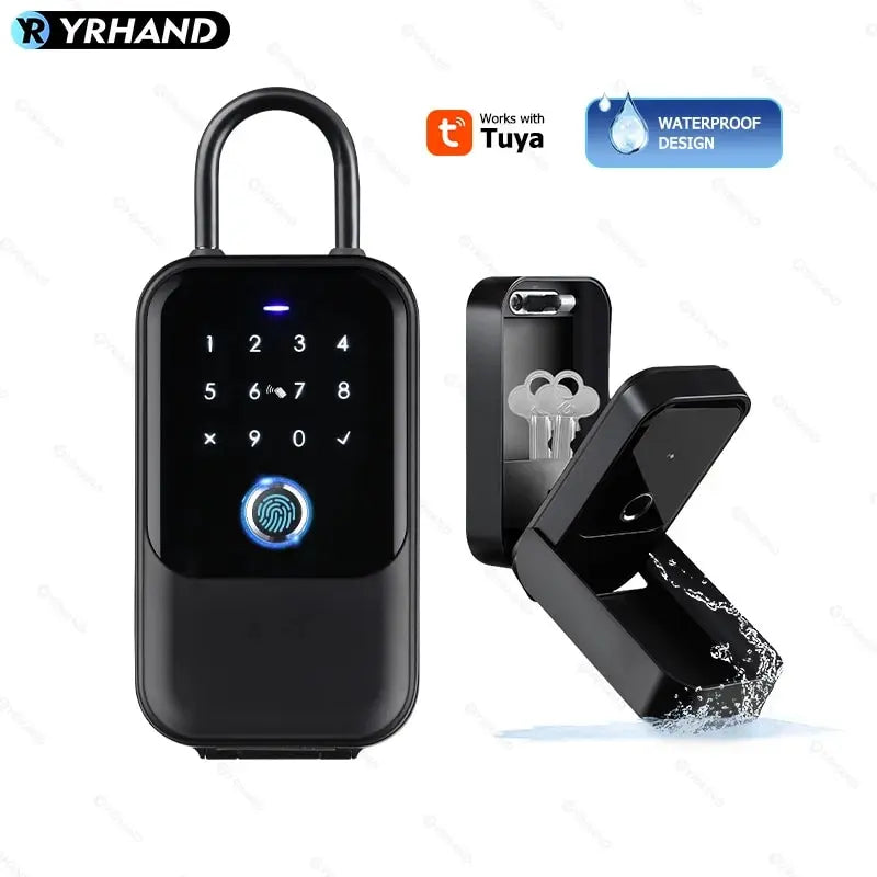 K5 Smart Key Lock Box – Fingerprint, Keypad & App Unlock (IP66, Tuya/TTLock)