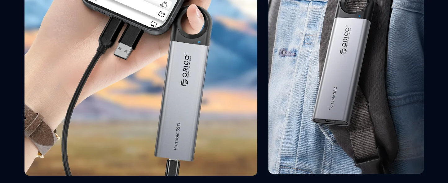 ORICO C10 / C5 USB 3.2 Portable SSD – 10Gbps High-Speed External Drive for Laptop & Desktop